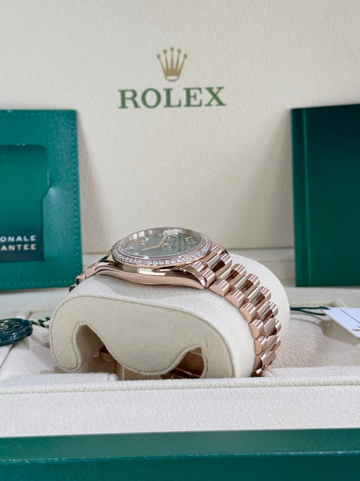 Rolex Day-Date 36 128345RBR Green Aventurine Dial Watch Rolex