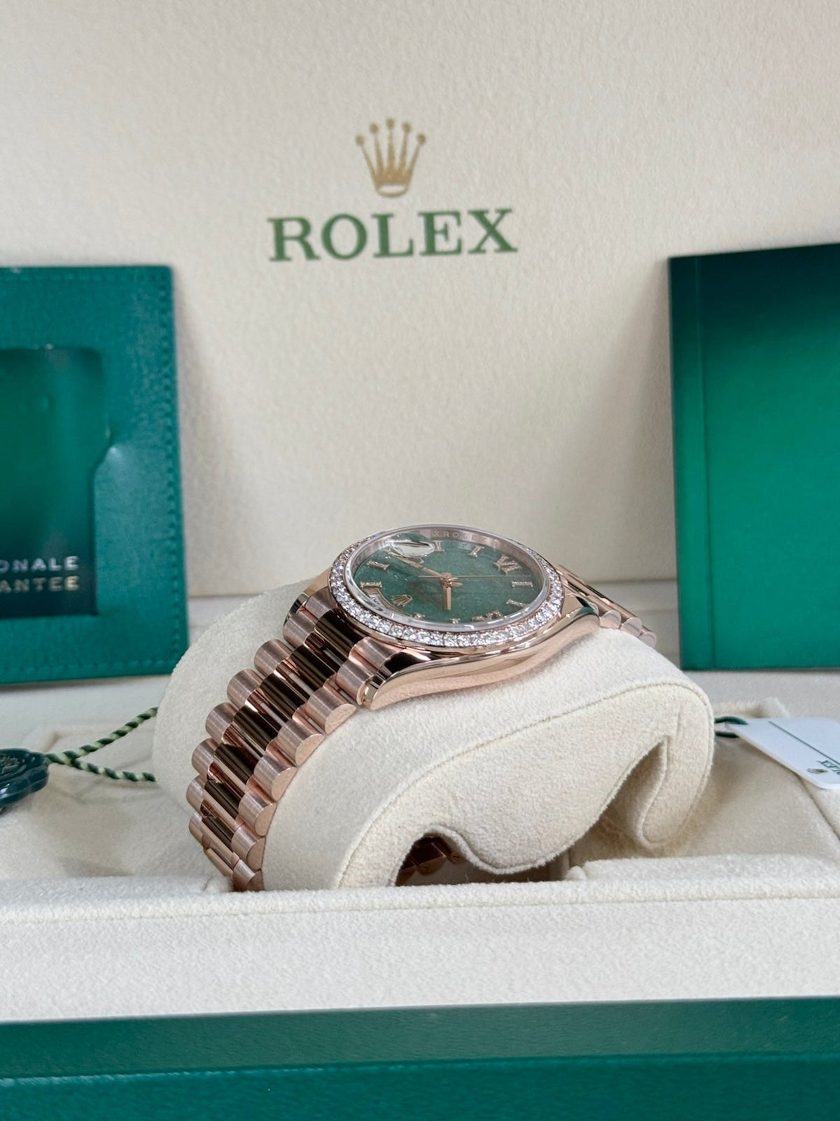 Rolex Day-Date 36 128345RBR Green Aventurine Dial Watch Rolex