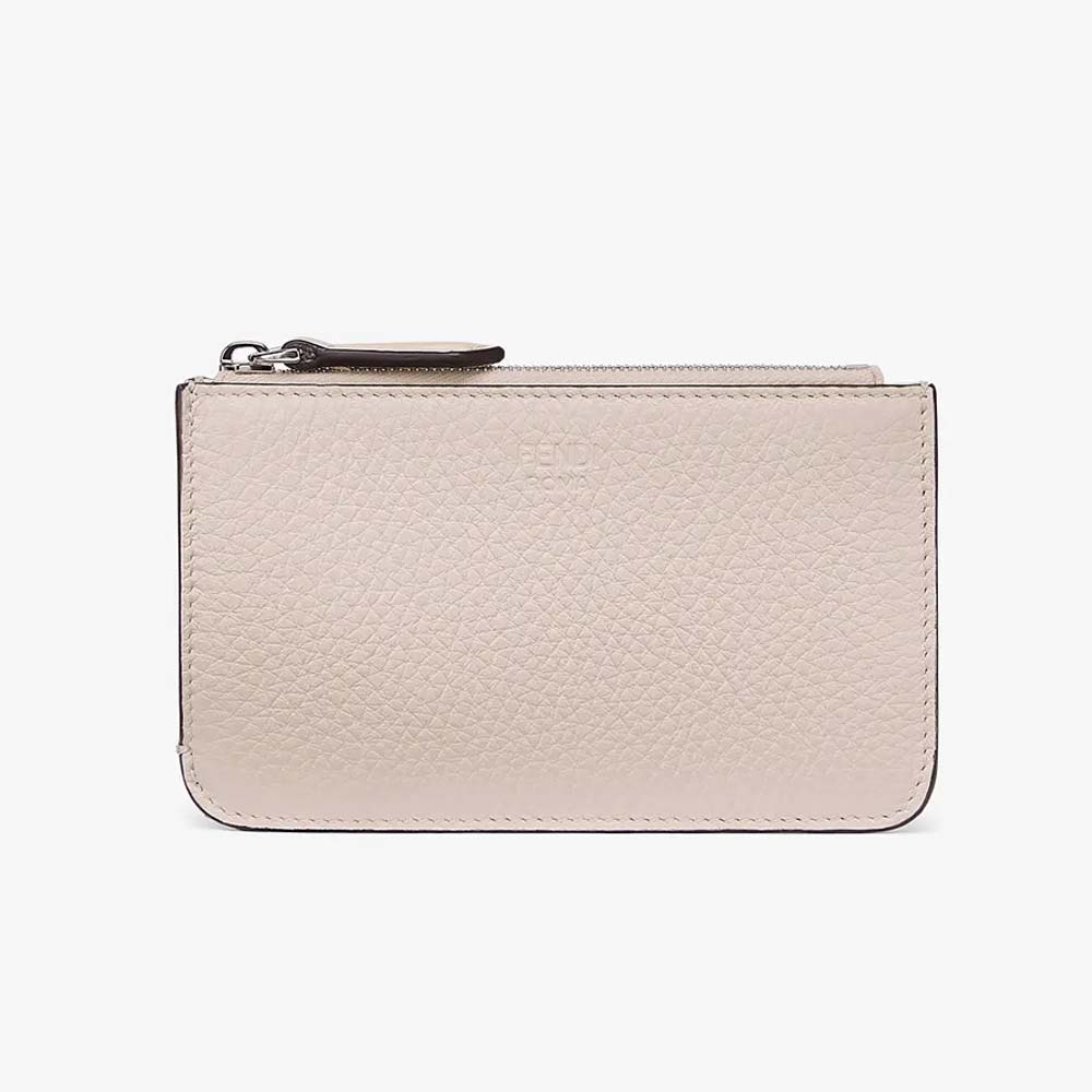KEY CASE POUCH White Leather Pouch Fendi