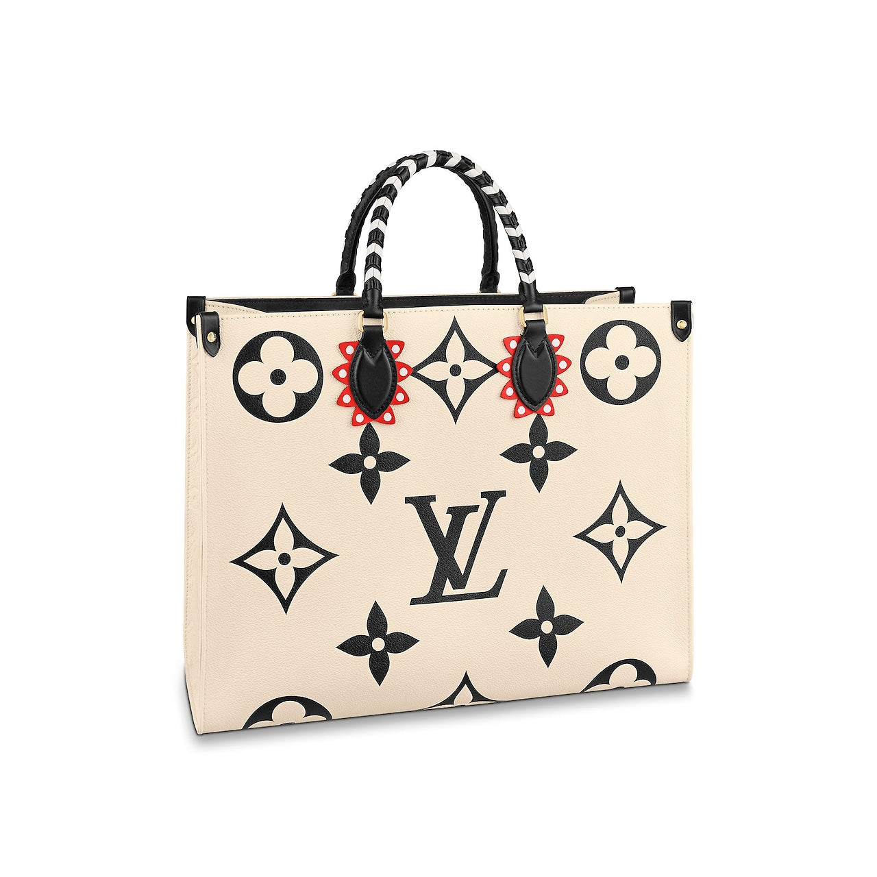 Louis Vuitton LV Crafty Onthego GM Monogram Giant Canvas M45372 Cream Black