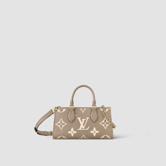 Louis Vuitton OnTheGo East West Dove Cream Monogram Empreinte Leather M23641