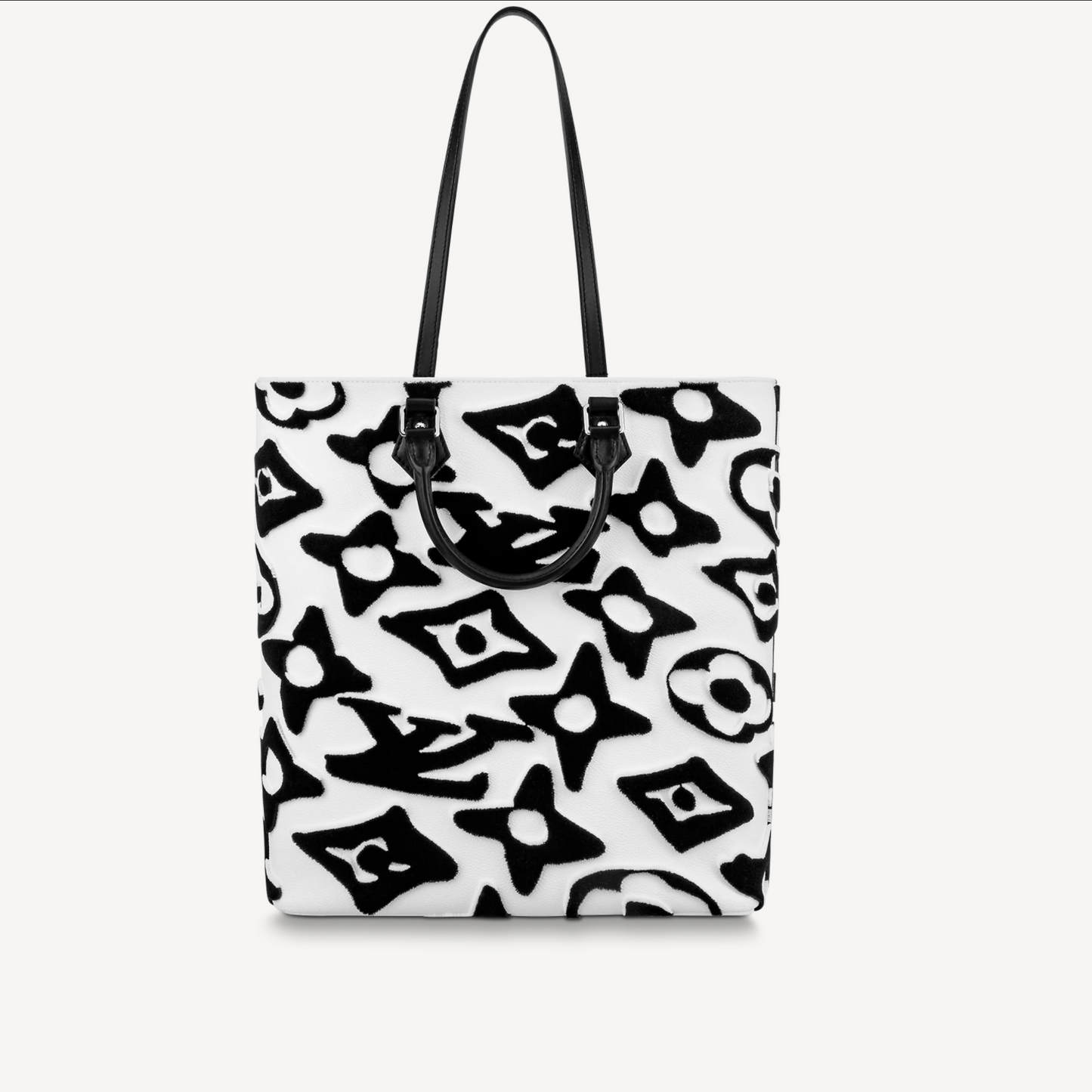 Louis Vuitton LV x UF Cabas Tufted Monogram Canvas Tote M45567 Black White