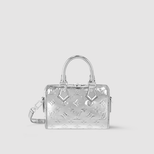 Louis Vuitton Miroir Speedy Bandouliere 20 Silver Monogram Canvas M11987