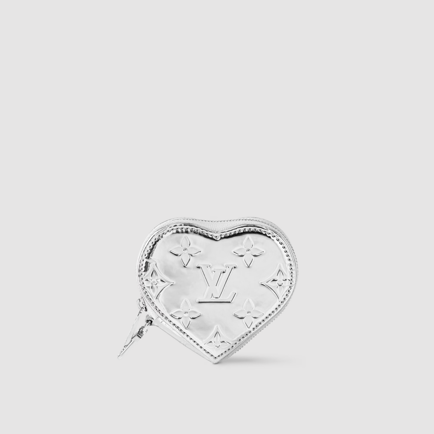 Louis Vuitton Miroir Zippy Heart Coin Purse Silver Monogram Canvas M83540