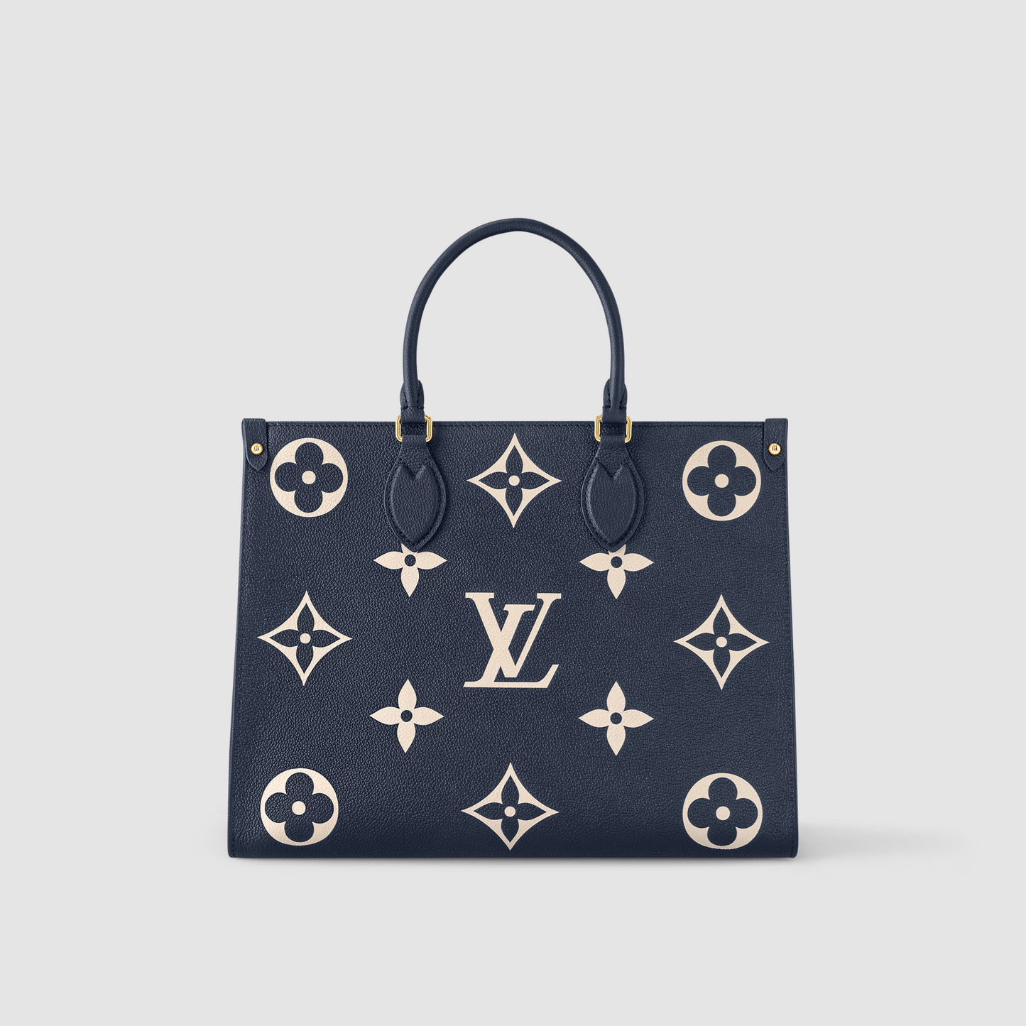 Louis Vuitton Nautical OnTheGo MM Navy Blue Cream Empreinte Leather M47084