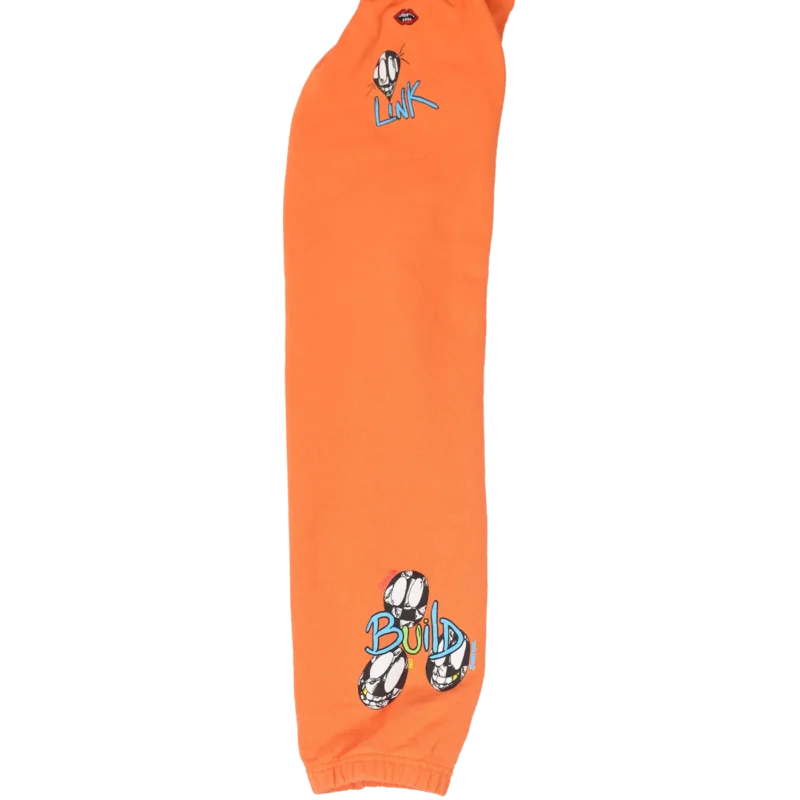 Chrome Hearts Matty Boy Link & Build Sweatpants in Orange