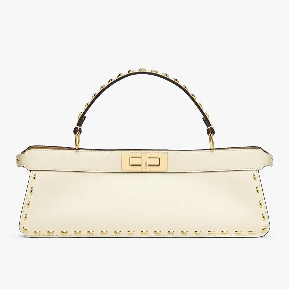 PEEKABOO ISEEU STRETCH White Leather Bag Fendi