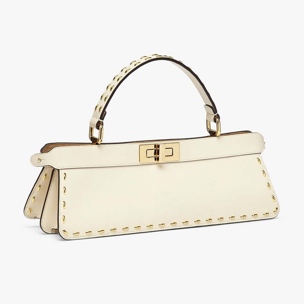 PEEKABOO ISEEU STRETCH White Leather Bag Fendi
