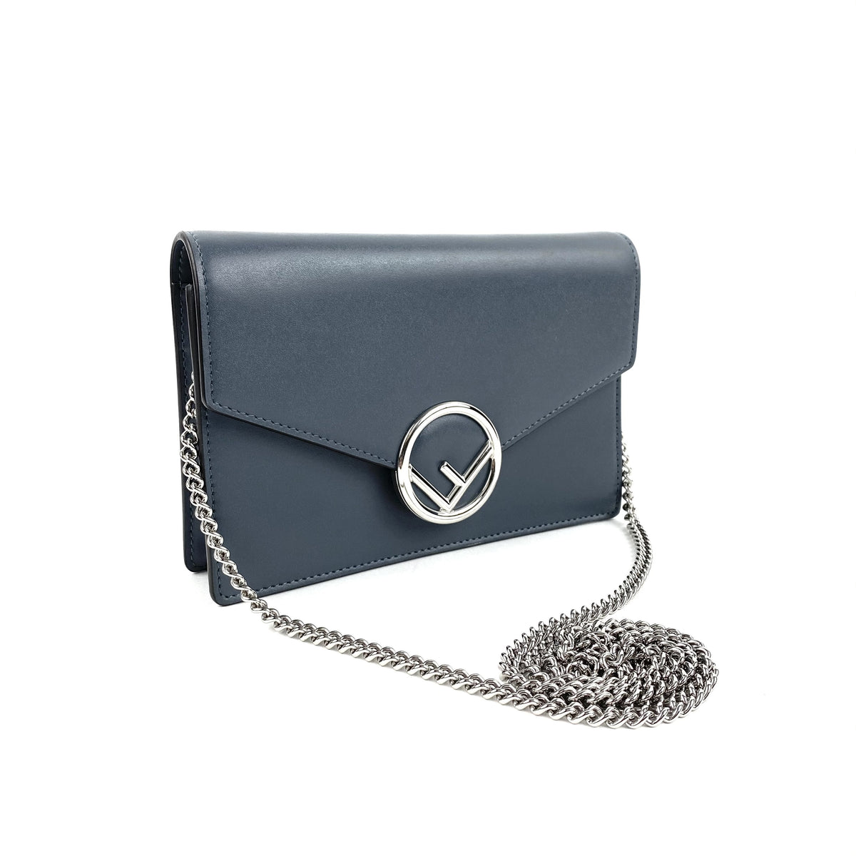 FENDI F Logo Wallet On Chain Fendi