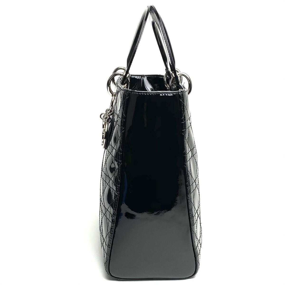 CHRISTIAN DIOR Large Patent Lady Dior Bag Dior