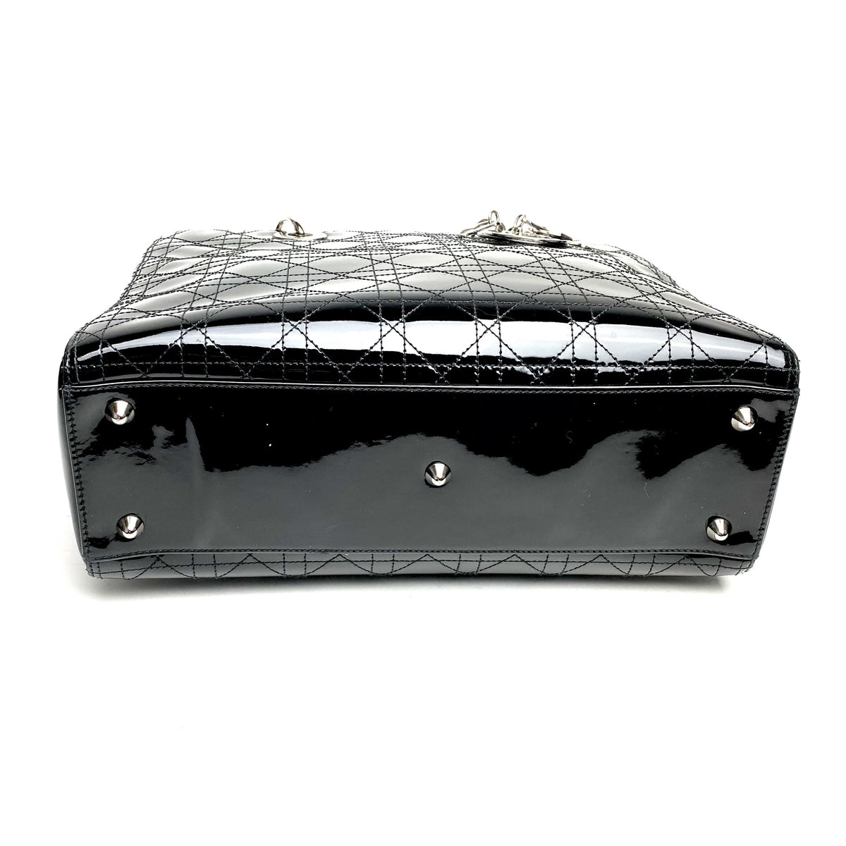 CHRISTIAN DIOR Large Patent Lady Dior Bag Dior