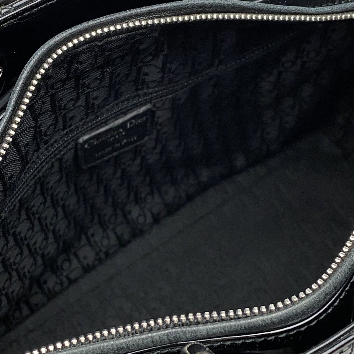 CHRISTIAN DIOR Large Patent Lady Dior Bag Dior