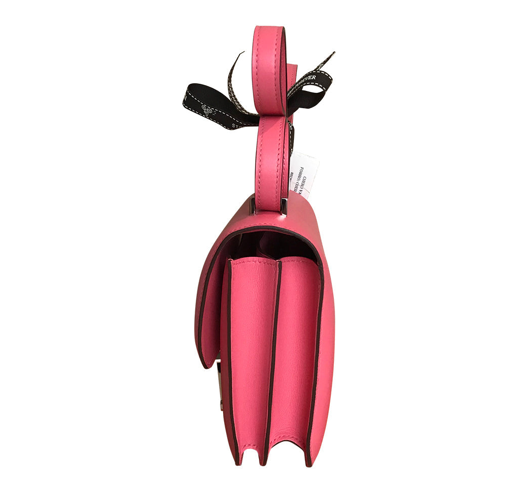 Hermès Constance 18 Bag Rose Azalee Swift PHW Crowned Bag