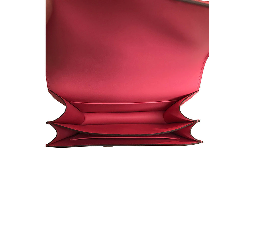 Hermès Constance 18 Bag Rose Azalee Swift PHW Crowned Bag
