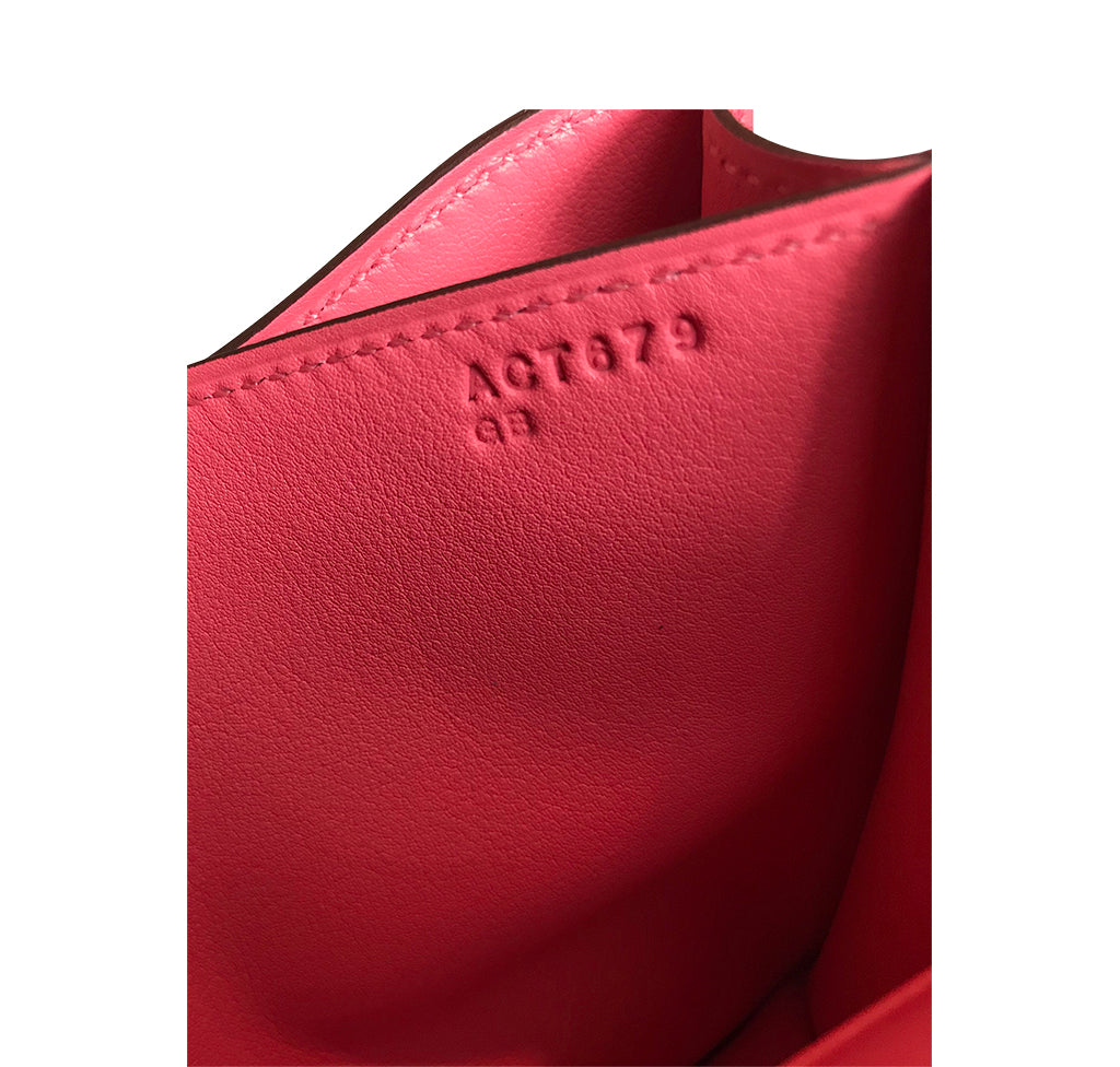 Hermès Constance 18 Bag Rose Azalee Swift PHW Crowned Bag