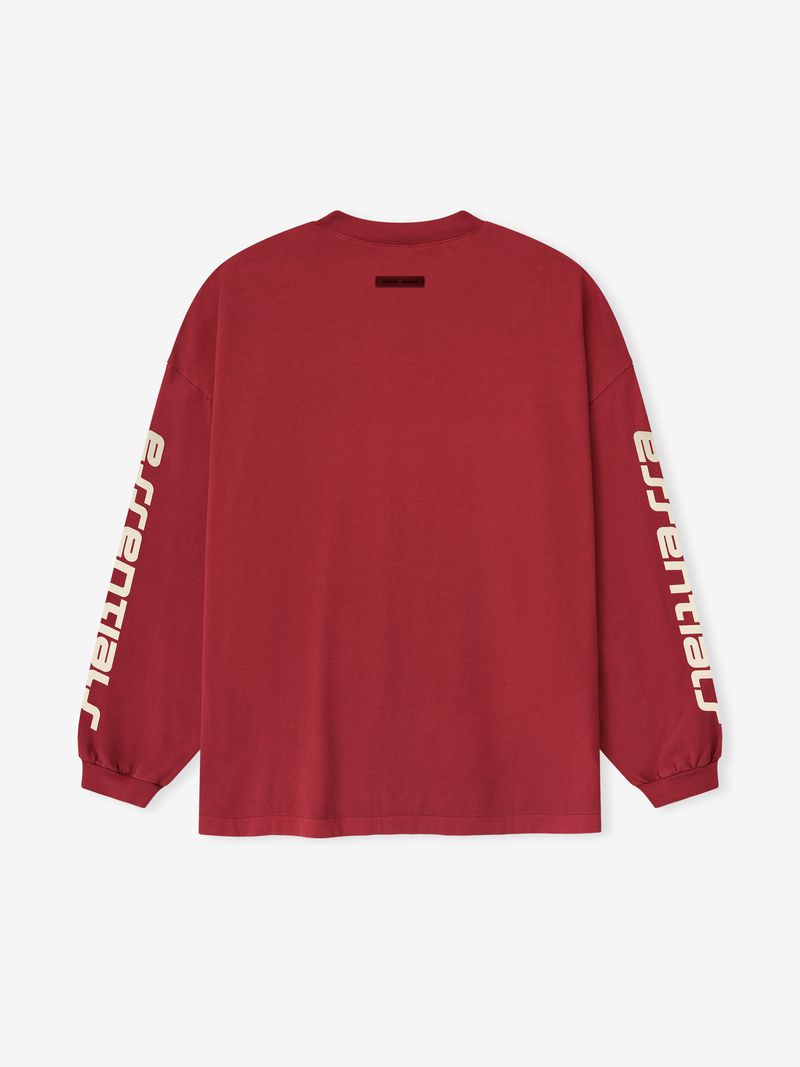 Fear of God Essentials 90s Oversized Long Sleeve Logo Tee BagAg