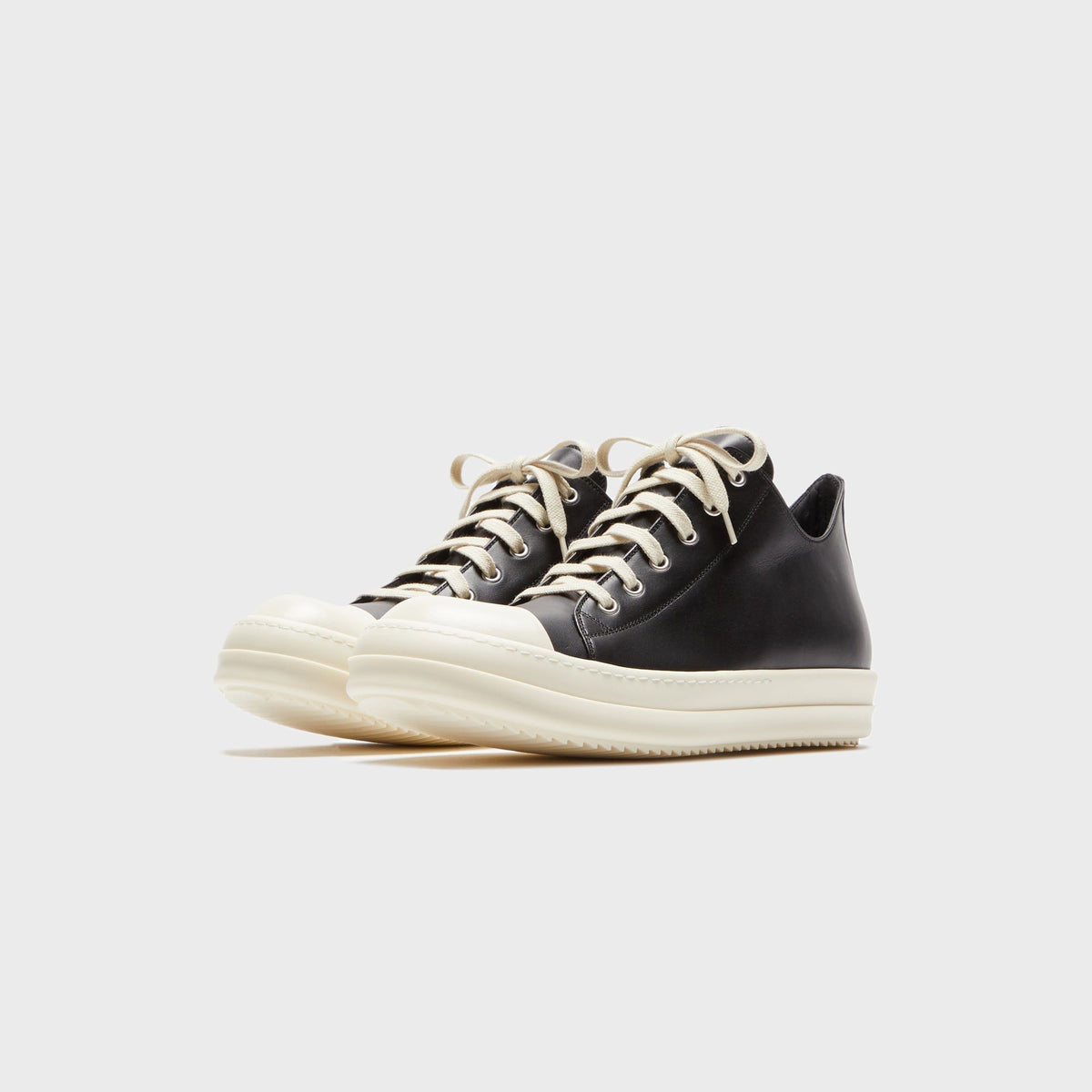 Rick Owens WMNS Low Sneaks - Black / Milk Rick Owens