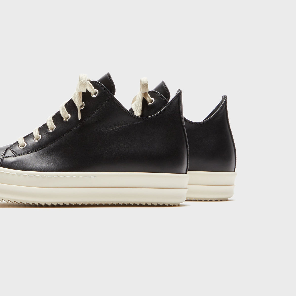 Rick Owens WMNS Low Sneaks - Black / Milk Rick Owens