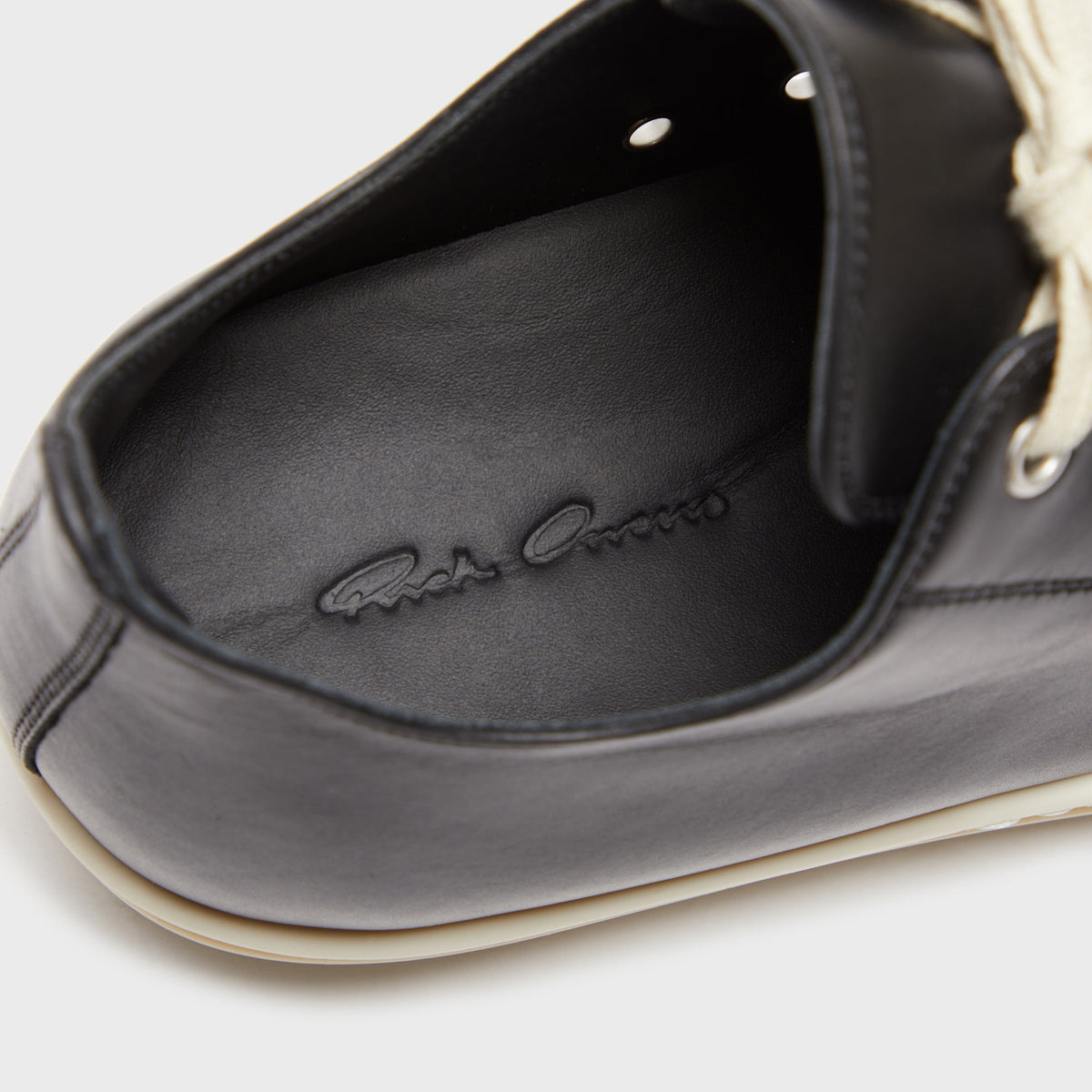 Rick Owens WMNS Low Sneaks - Black / Milk Rick Owens