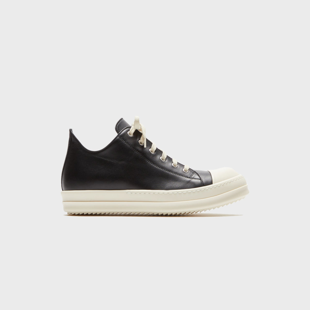 Rick Owens Low Sneaks - Black / Milk Rick Owens