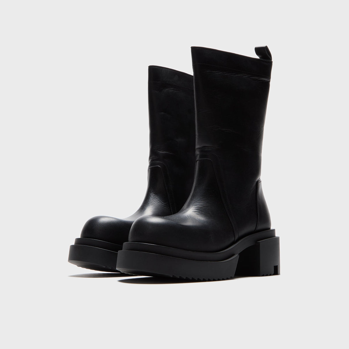 Rick Owens Concordians Calf Pull On Bogun Boots - Black Rick Owens