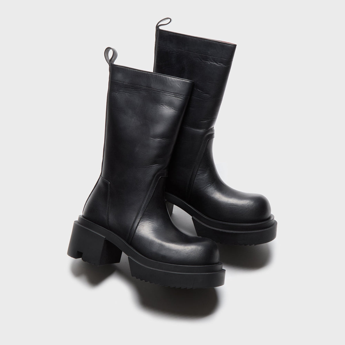 Rick Owens Concordians Calf Pull On Bogun Boots - Black Rick Owens