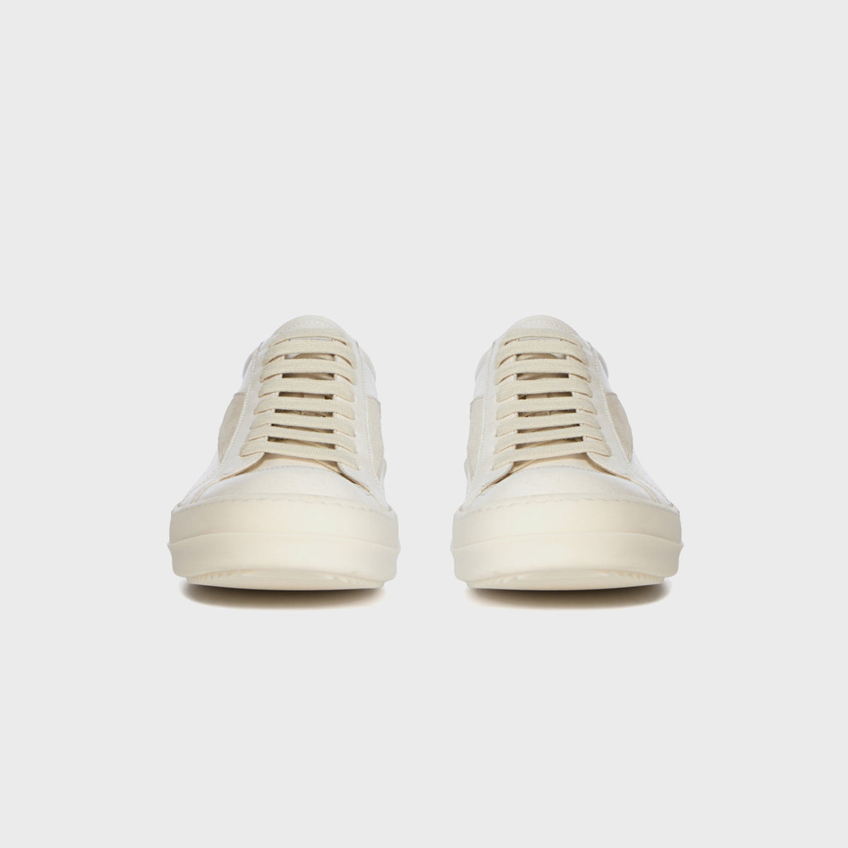 Rick Owens Scarpe In Pelle Vintage  Sneaks - Milk / Milk / Milk Rick Owens