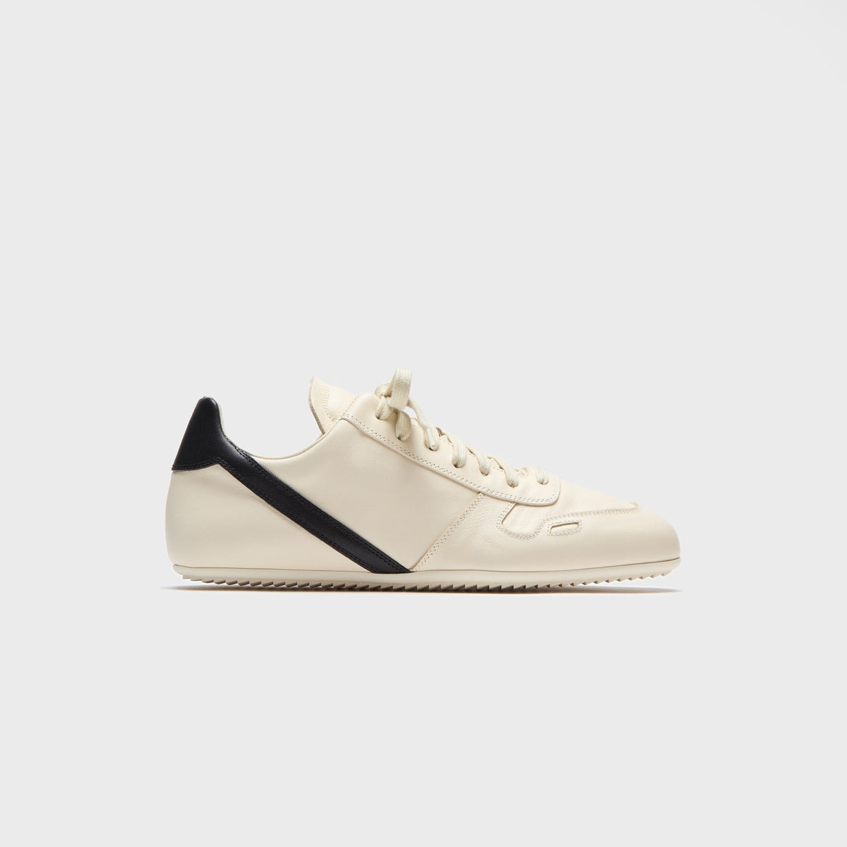 Rick Owens Concordians Minimal Sneaks - Milk / Black / Milk Rick Owens