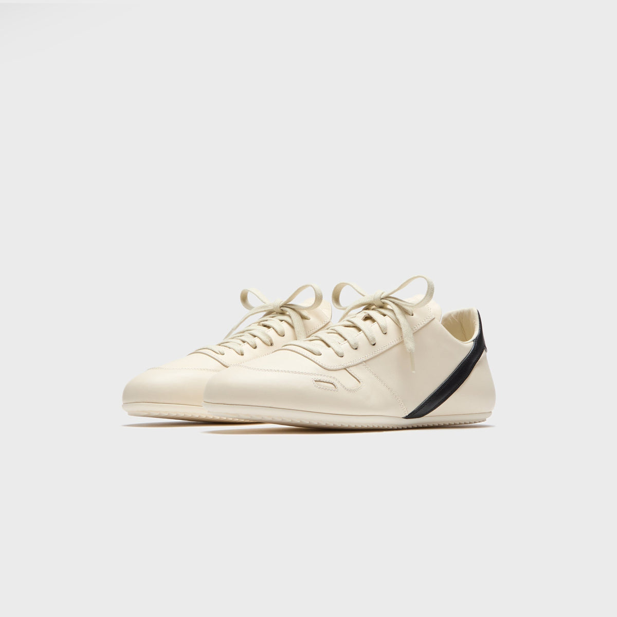 Rick Owens Concordians Minimal Sneaks - Milk / Black / Milk Rick Owens