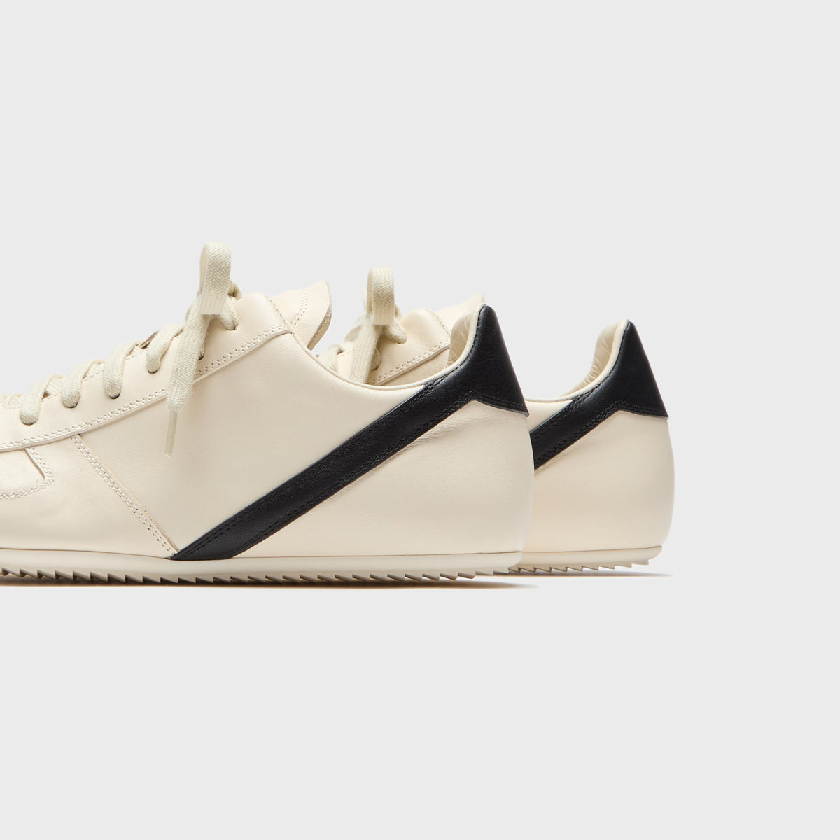 Rick Owens Concordians Minimal Sneaks - Milk / Black / Milk Rick Owens