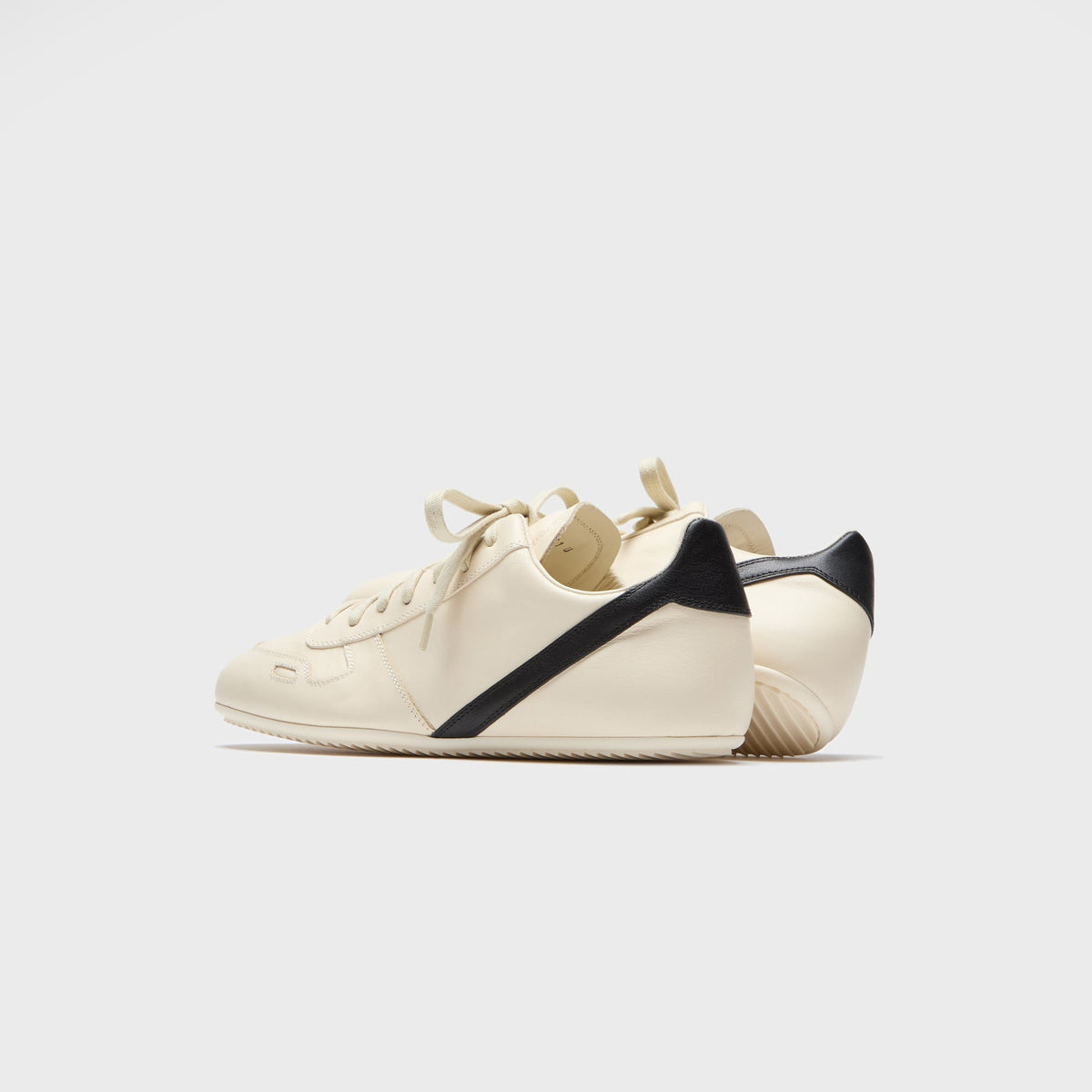 Rick Owens Concordians Minimal Sneaks - Milk / Black / Milk Rick Owens