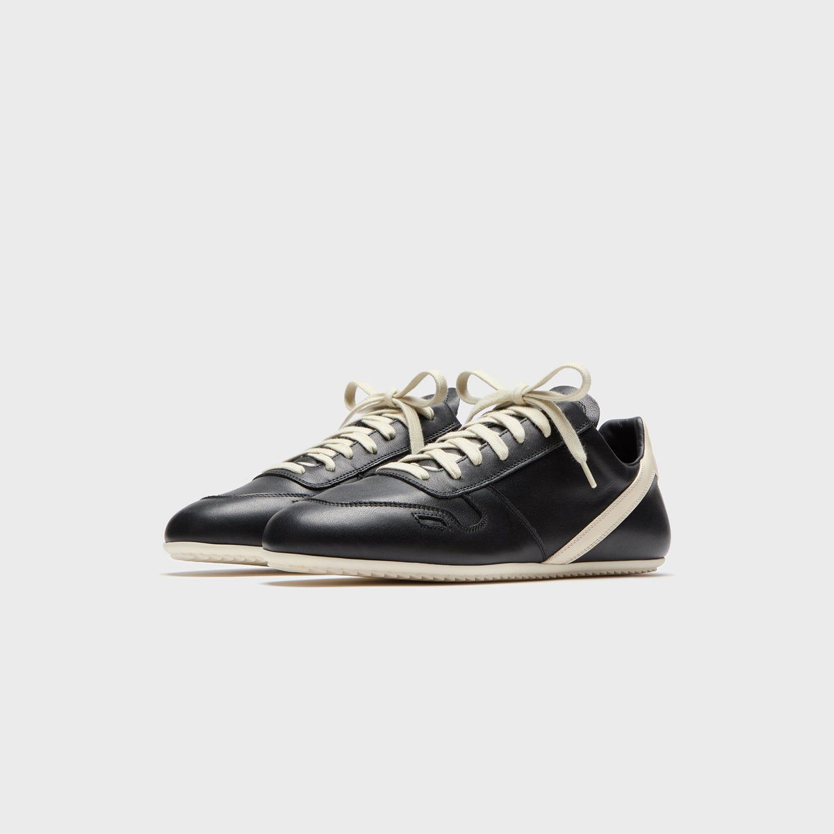 Rick Owens Concordians Minimal Sneaks - Black / Milk / Milk Rick Owens
