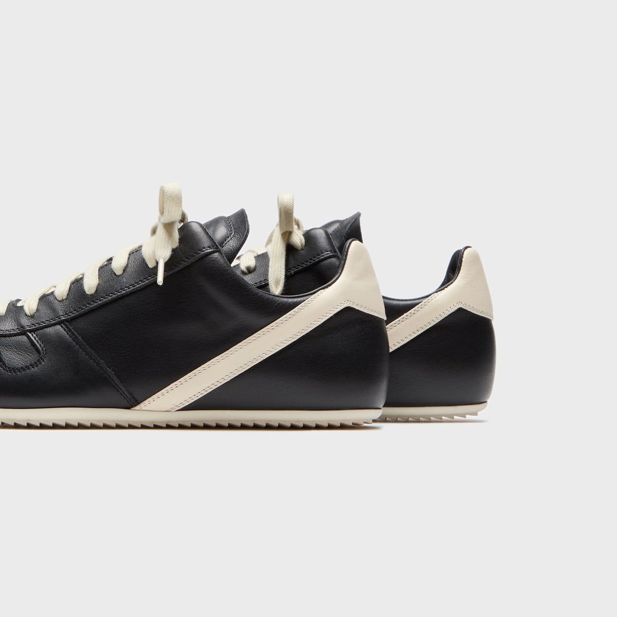 Rick Owens Concordians Minimal Sneaks - Black / Milk / Milk Rick Owens