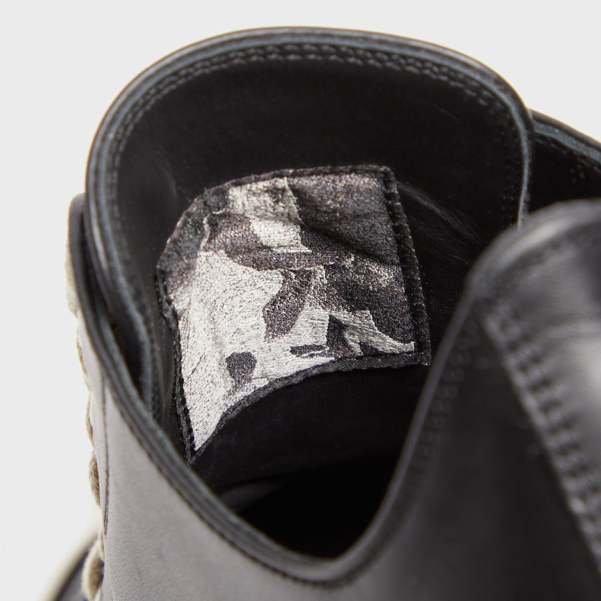 Rick Owens Scarpe Pelle Low Sneakers - Black / Milk / Milk Rick Owens