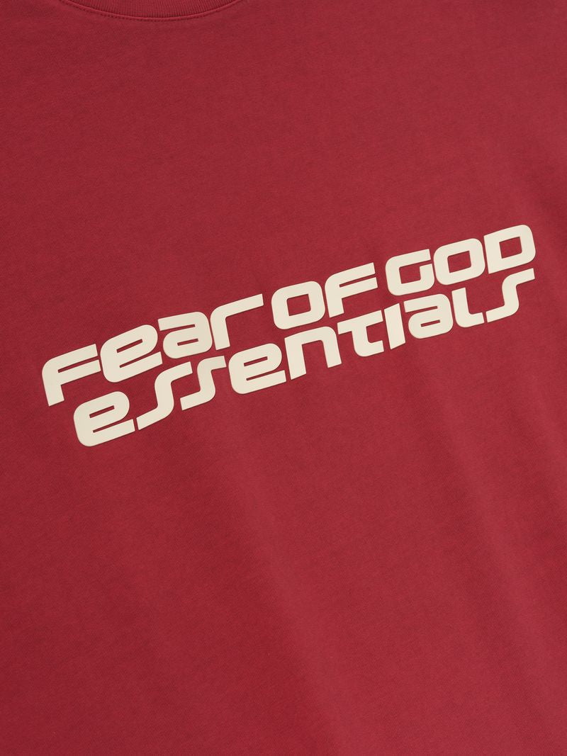 Fear of God Essentials 90s Oversized Long Sleeve Logo Tee BagAg