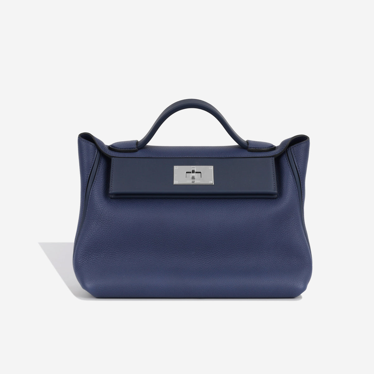 Hermès 24/24 29 Bag in Bleu Marine Togo Leather with Palladium Hardware BagAg