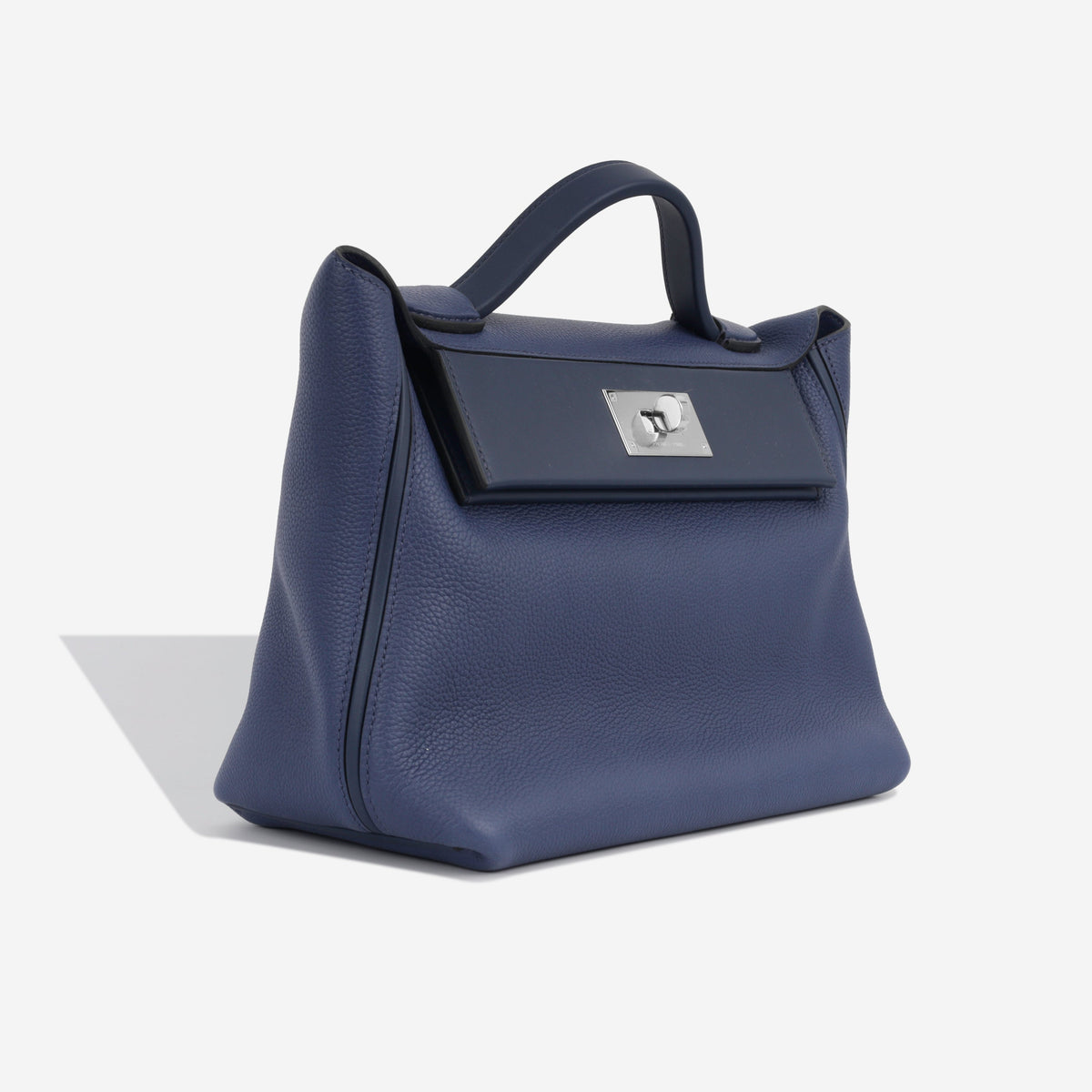Hermès 24/24 29 Bag in Bleu Marine Togo Leather with Palladium Hardware BagAg