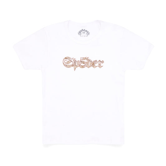 Sp5der White Juan V2 Baby Tee