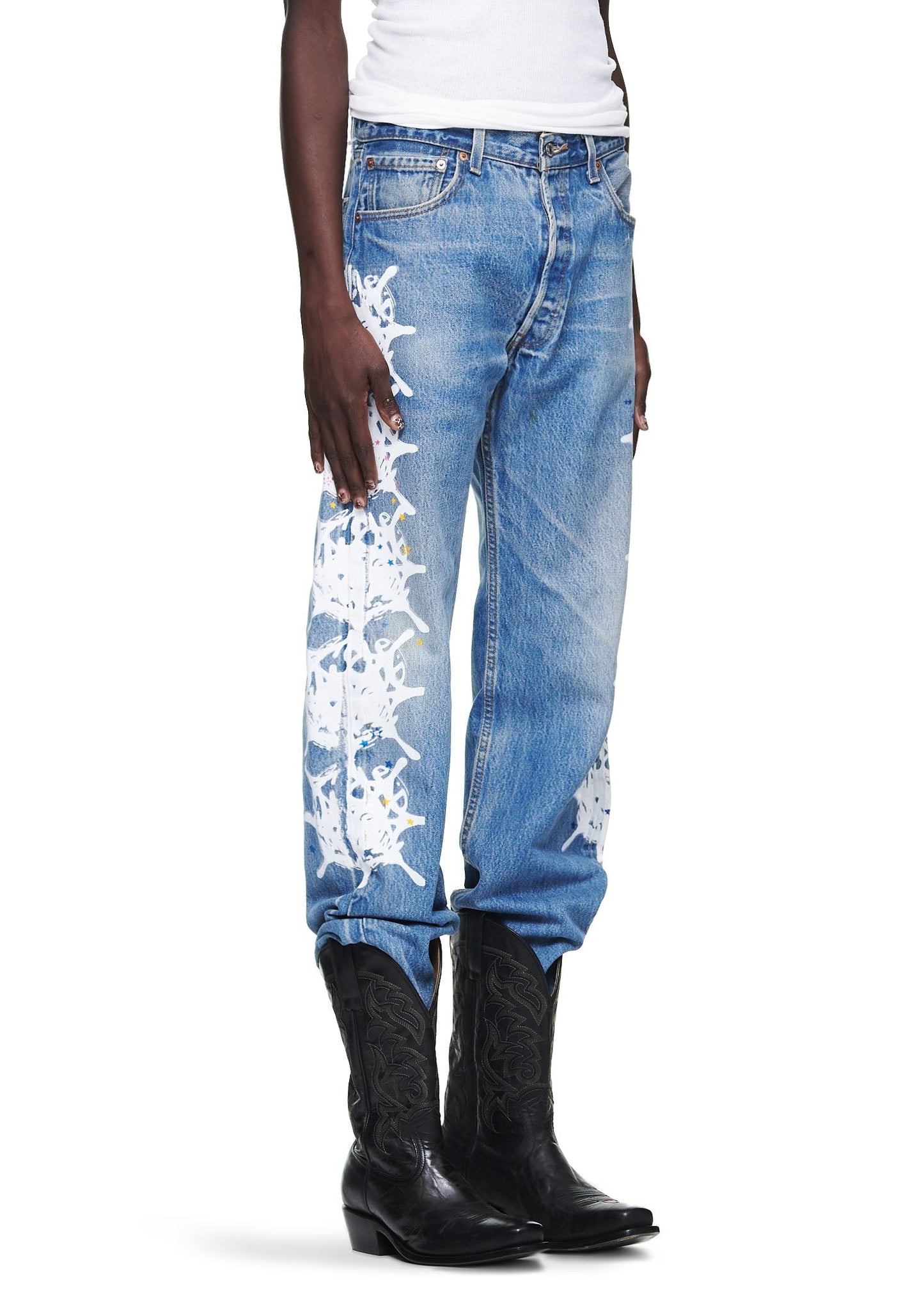 Sp5der Vintage Web Denim