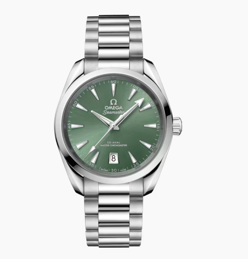 Omega Seamaster Aqua Terra 150M Men's Watch Reference 220.10.38.20.10.002 Green Dial Stainless Steel & Bracelet Reps UK Best Quality AAA Replica