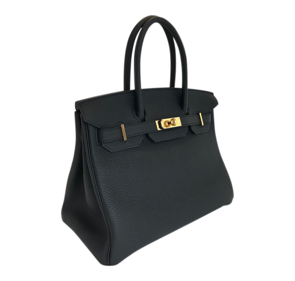 Hermès Birkin 30 Bag Noir Black Togo GHW Crowned Bag