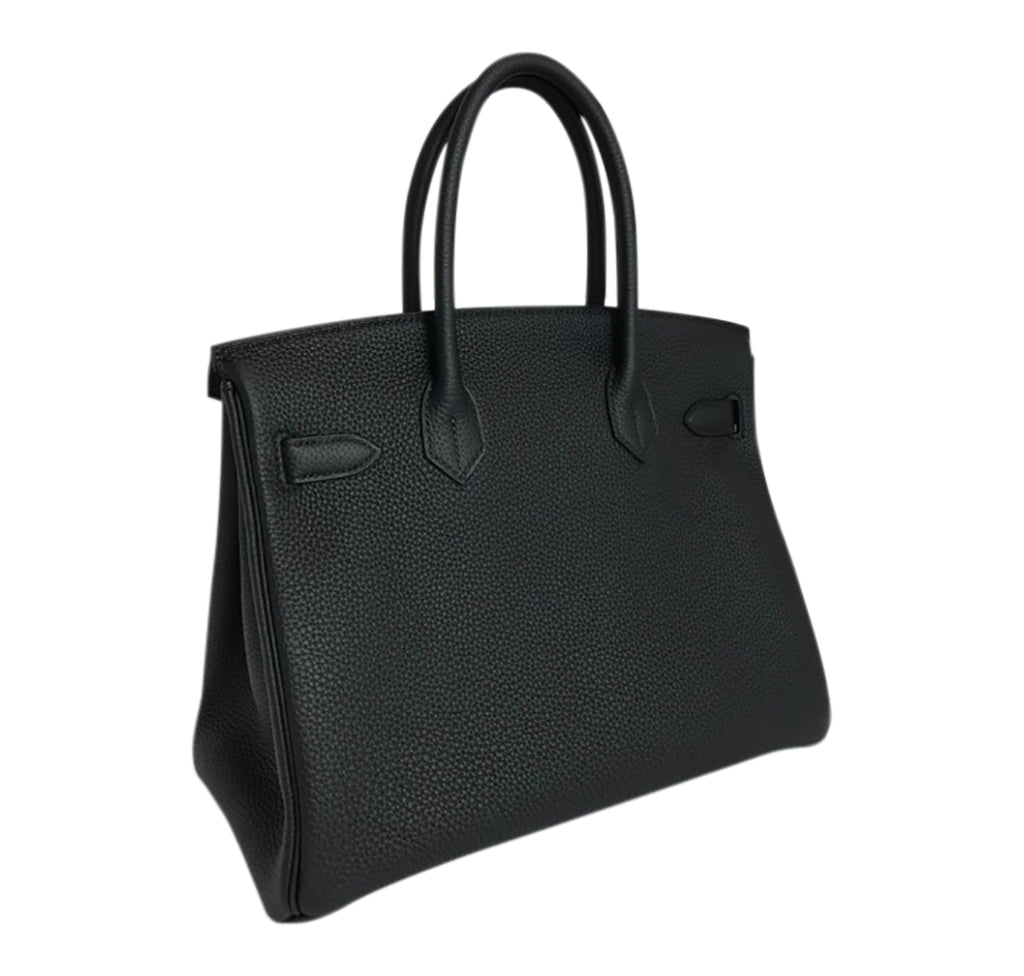 Hermès Birkin 30 Bag Noir Black Togo GHW Crowned Bag