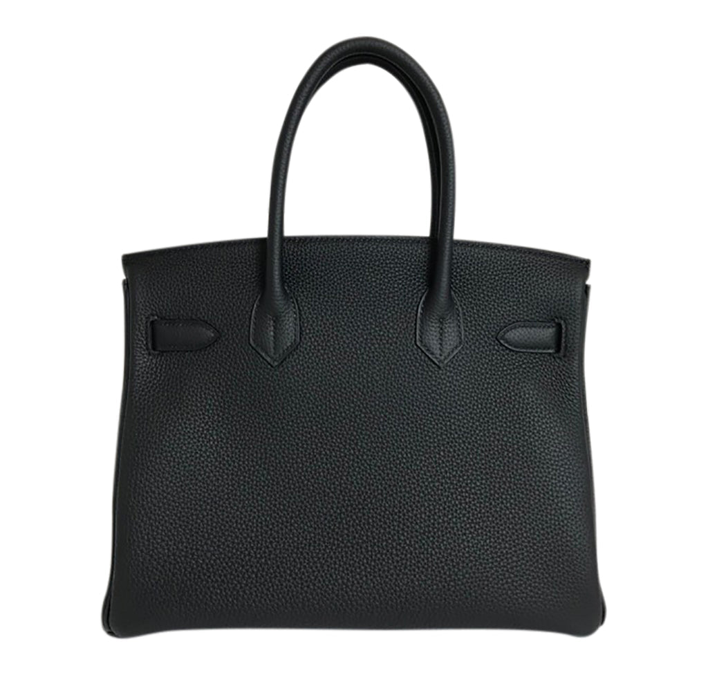 Hermès Birkin 30 Bag Noir Black Togo GHW Crowned Bag