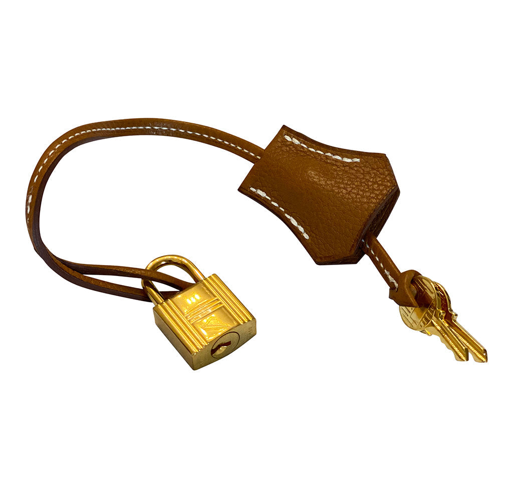 Hermès Birkin 30 Barenia Faubourg Fauve GHW Bag Crowned Bag