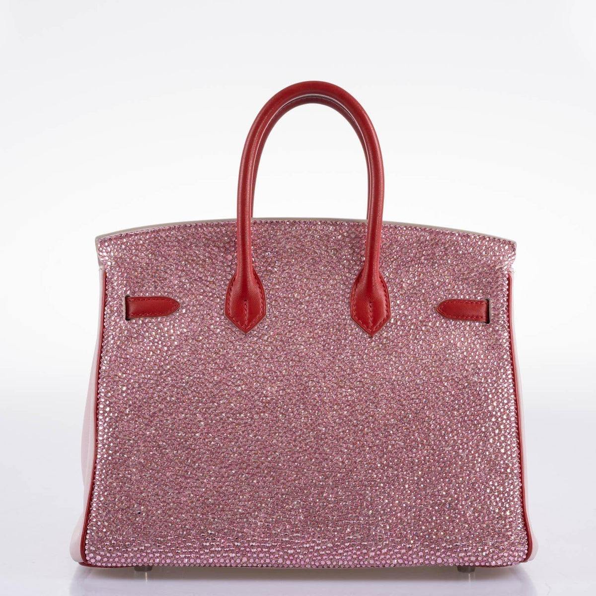 Vintage Hermes Birkin 25 ‘Pink Princess’ HSS Rose Dragee & Rouge Tomate Swift with Palladium Hardware Hermes