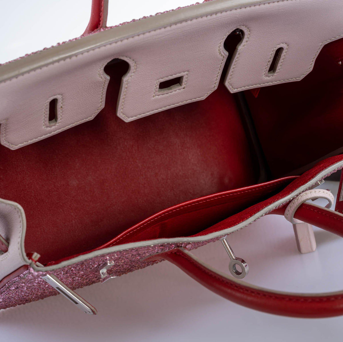 Vintage Hermes Birkin 25 ‘Pink Princess’ HSS Rose Dragee & Rouge Tomate Swift with Palladium Hardware Hermes