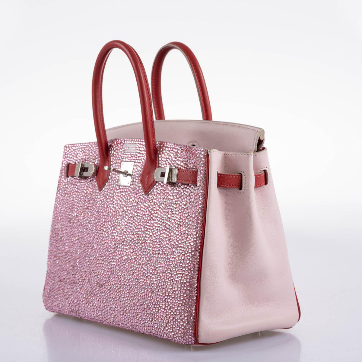 Vintage Hermes Birkin 25 ‘Pink Princess’ HSS Rose Dragee & Rouge Tomate Swift with Palladium Hardware Hermes