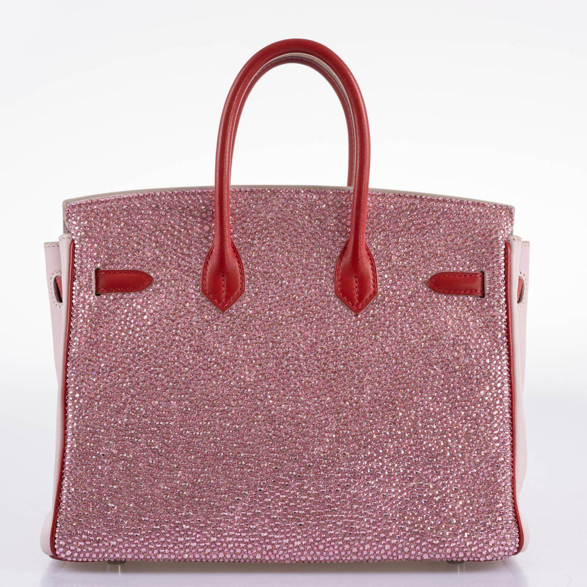 Vintage Hermes Birkin 25 ‘Pink Princess’ HSS Rose Dragee & Rouge Tomate Swift with Palladium Hardware Hermes
