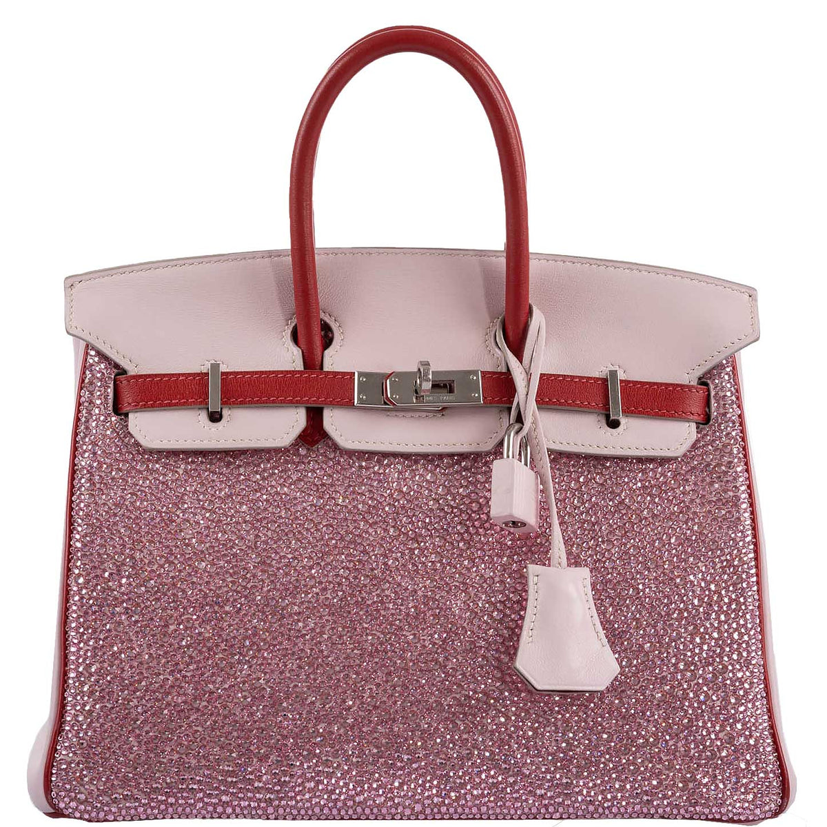 Vintage Hermes Birkin 25 ‘Pink Princess’ HSS Rose Dragee & Rouge Tomate Swift with Palladium Hardware Hermes