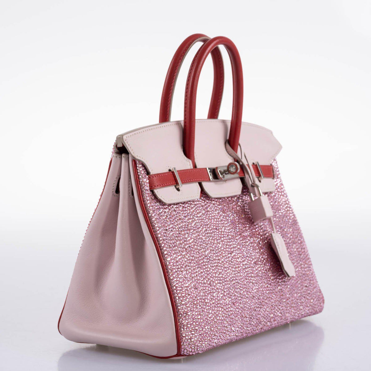 Vintage Hermes Birkin 25 ‘Pink Princess’ HSS Rose Dragee & Rouge Tomate Swift with Palladium Hardware Hermes